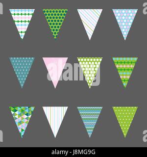 Définir avec les drapeaux. Vector illustration. EPS 10 Illustration de Vecteur