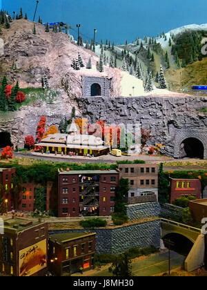 Gulliver's Gate Miniatures Galerie dans Times Square, NYC, USA Banque D'Images