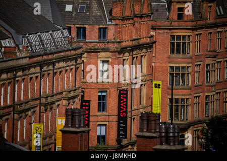 Construit en briques traditionnelles de bureaux sur Princess Street, Manchester Royaume-uni Banque D'Images