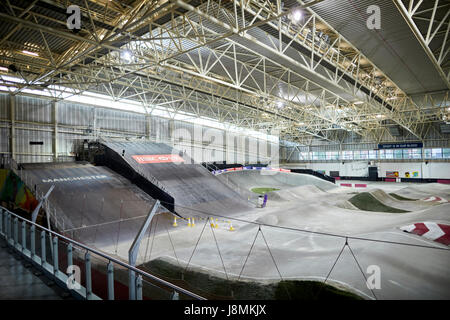 L'ensemble HSBC UK Centre National de cyclisme BMX race track, Manchester Banque D'Images