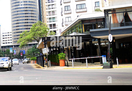 Le Stanley hotel dans le centre-ville de Nairobi. Banque D'Images