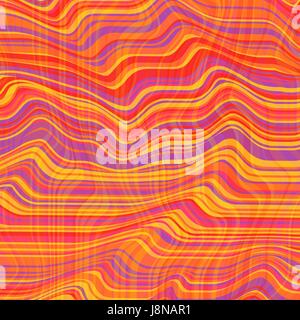 Vector background. lignes déformées Bandes souples comme la soie torsadée volumétrique formant des plis. Rayures colorées (largeur variable avec ombres et lumières. Vector illustration Illustration de Vecteur