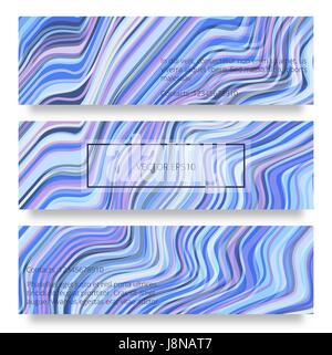 Vector background. lignes déformées Bandes souples comme la soie torsadée volumétrique formant des plis. Rayures colorées (largeur variable avec ombres et lumières. Vector illustration Illustration de Vecteur