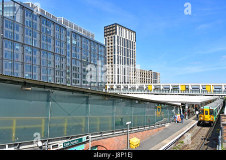 Croydon nouveau les blocs de bureau & tours en voie d'achèvement et en construction autour de la gare d'East Croydon South London England UK Banque D'Images