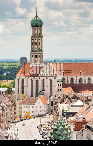 AUGSBURG, ALLEMAGNE - le 20 mai : vue sur la ville d'Augsburg, Allemagne le 20 mai 2017. Augsburg est une des plus vieilles villes d'Allemagne. Foto prise de Banque D'Images