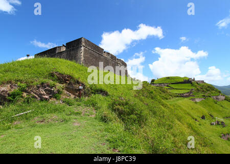 Soufre, de souffre, de base, historique, Hill, parc national, domaine, mur, Banque D'Images