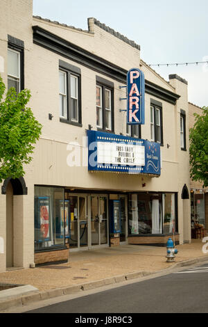 Le théâtre du parc, 117 East Main Street, à Front Royal, Virginia Banque D'Images