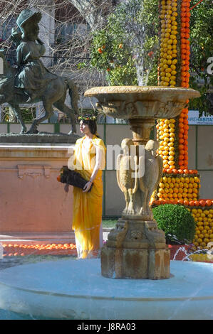 Le tourisme, France, carnaval, festival, jardins, fêtes, citron, citron, Banque D'Images