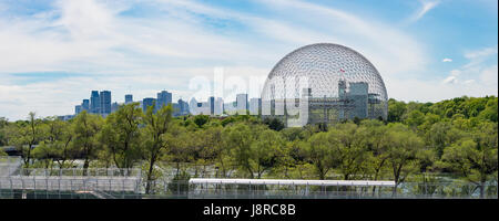 Montréal, CA - 28 mai 2017 : Ville de Montréal et la biosphère au printemps Banque D'Images