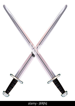 Lutte, combat, bataille, l'épée, le bras, l'arme, blade, Viking, jeu, tournoi, Banque D'Images