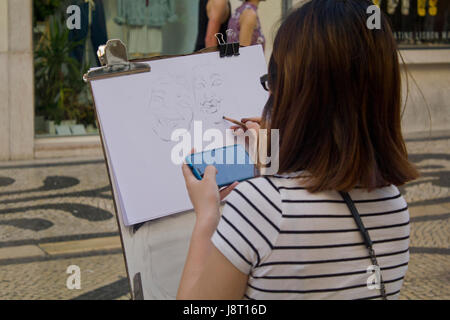 Artiste de rue dimensions Banque D'Images