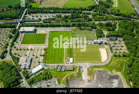 Trainingspots du S04 Schalke, Schalkerfeld, Gelsenkirchen, Ruhr, Rhénanie du Nord-Westphalie, Allemagne,des Trainingsplätze S04, Schalke Schalker Fe Banque D'Images