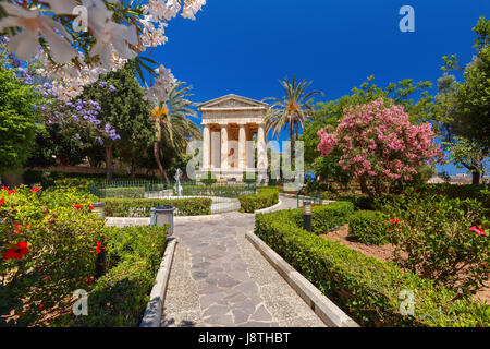 Jardins Barrakka inférieur, La Valette, capitale de Malte Banque D'Images