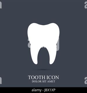 Icône vecteur dent modèle. Conception médicale. L'icône de bureau de dentiste. Clinique dentaire Oral care Illustration de Vecteur