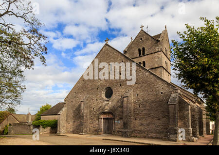 France, Saône et Loire, Mercurey, touche hameau, église Banque D'Images