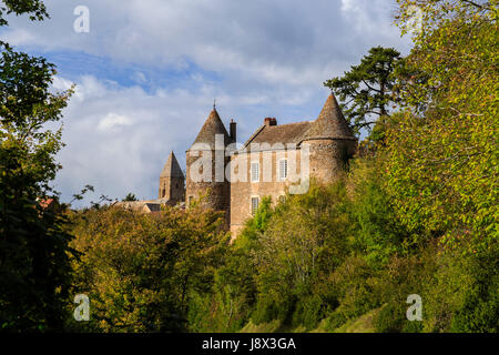 France, Saône et Loire, Martally les Brancion, Brancion, le château Banque D'Images