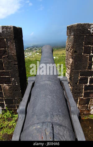 Cannon, soufre, Brimstone, base, historique, Hill, un parc national, une forteresse, Banque D'Images