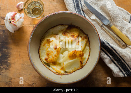 Pommes de terre Dauphinoise Banque D'Images