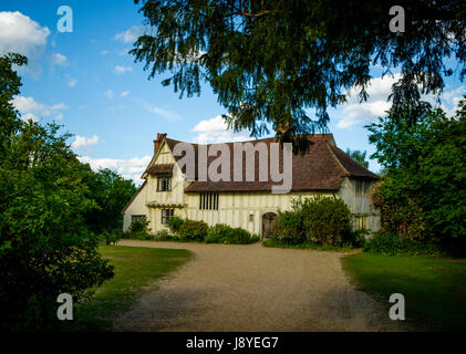 Ferme de la vallée (maison), Moyen-Orient, Bergholt Suffolk , Royaume-Uni. Le domaine appelé 'Pays de Constable', dans laquelle le 19ème centuary english painter J Banque D'Images