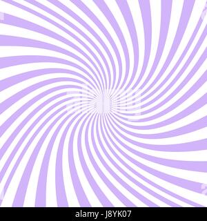 Arrière-plan en spirale à partir de rayons violet et blanc Illustration de Vecteur