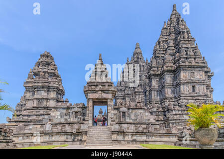 Prambanan, Temple Hindou, Yogyakarta, Java, Indonésie, Asie Banque D'Images