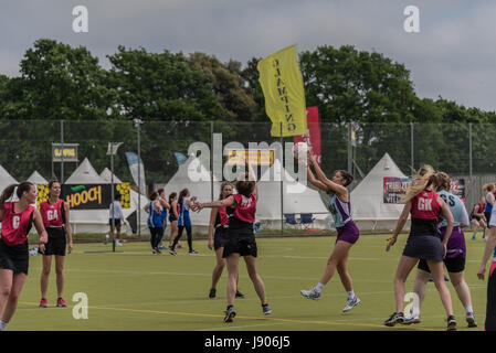 Bournemouth, Royaume-Uni. 28 mai 2017. Festival annuel de musique et de sport rugby, attirer le netball, le hockey et le ballon prisonnier des équipes de tous les coins du pays. Banque D'Images