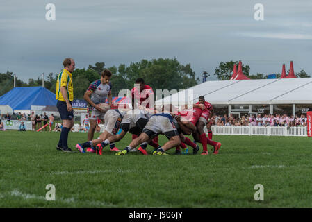 Bournemouth, Royaume-Uni. 28 mai 2017. Festival annuel de musique et de sport rugby, attirer le netball, le hockey et le Dodge ball équipes provenant de tout le pays. Banque D'Images