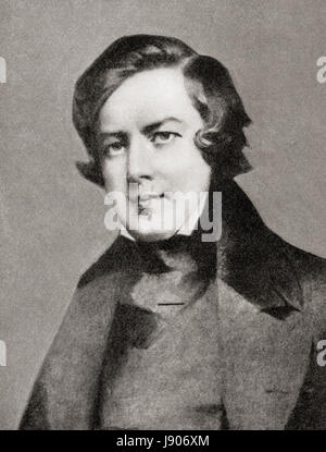 Robert Schumann, 1810 -1856. Compositeur et critique musical allemand. L'histoire de Hutchinson de l'ONU, publié en 1915. Banque D'Images