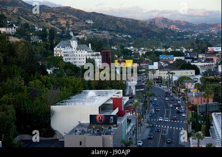 Le Chateau Marmont à Hollywood Hills au-dessus de la Sunset Strip, à West Hollywood nieghborhood de Los Angeles Banque D'Images