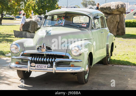 1953 General Motors australienne holden fj-modèle berline sur l'affichage, à Tamworth NSW Australie Mai 2017. Banque D'Images