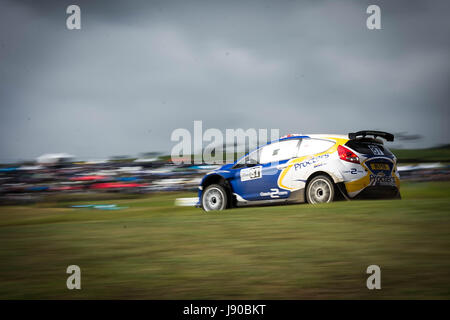 La Barbade 2017 Rallye- Flow Roi de la Colline Banque D'Images