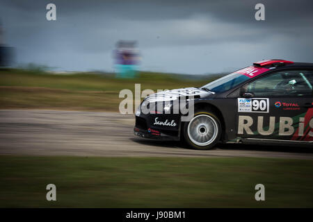 La Barbade 2017 Rallye- Flow Roi de la Colline Banque D'Images