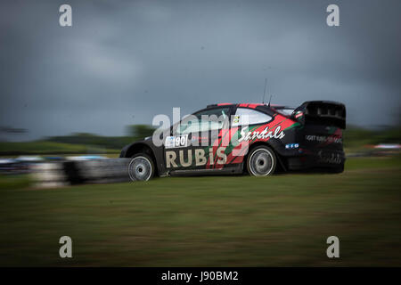 La Barbade 2017 Rallye- Flow Roi de la Colline Banque D'Images