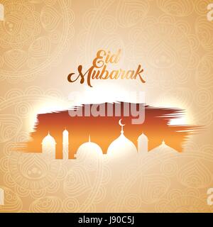Eid Mubarak background Illustration de Vecteur