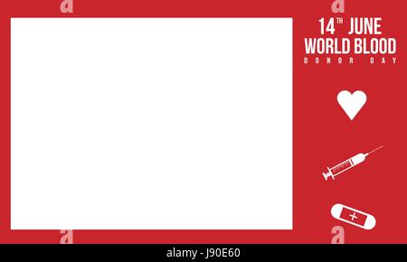 Contexte de la journée mondiale du don de sang Illustration de Vecteur