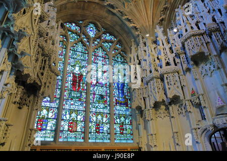 ELY, UK - 26 MAI 2017 : l'intérieur de la cathédrale - Chapelle de l'Évêque Alcock Banque D'Images