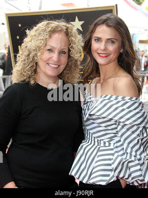 Hollywood, Etats-Unis. 30 mai, 2017. Keri Russell honorés lors du Hollywood Walk of Fame à Hollywood, Californie le 30 mai 2017. Credit : Faye Sadou/media/Alamy Punch Live News Banque D'Images