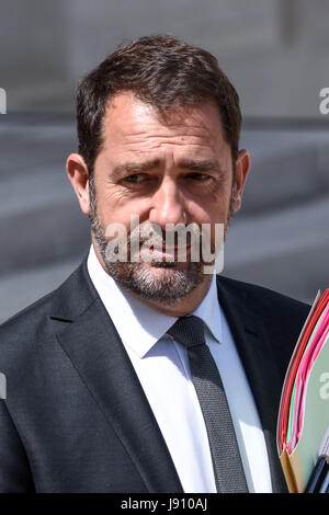 Paris, France. 31 mai, 2017. Julien Mattia / Le Pictorium Français - Conseil des ministres - 31/05/2017 - France / Ile-de-France (région) / Paris - Christophe Castaner a la sortie du Conseil des ministres du mercredi 31 mai 2017 Credit : LE PICTORIUM/Alamy Live News Banque D'Images