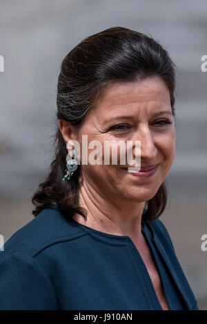 Paris, France. 31 mai, 2017. Julien Mattia / Le Pictorium Français - Conseil des ministres - 31/05/2017 - France / Ile-de-France (région) / Paris - Agnès Buzyn à la sortie du Conseil des ministres du mercredi 31 mai 2017 Credit : LE PICTORIUM/Alamy Live News Banque D'Images