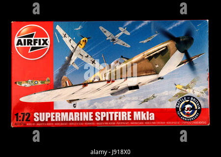 Airfix 1/72 Supermarine Spitfire MKIa kit d'aéromodèles Banque D'Images