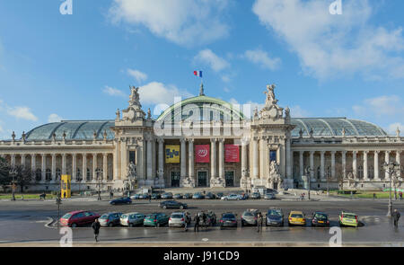 Galeries Nationales du Grand Palais, 1900, les architectes Henri Deglane, Albert Louvet, Albert-Félix-Théophile Thomas, Charles Girault, Avenue Winston-Chu Banque D'Images