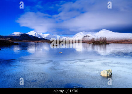 Lochan na h-Achlaise, Rannoch Moor Banque D'Images