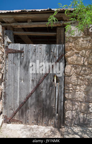 Sonoita, Arizona - Une dépendance porte à l'Empire historique Ranch, une fois que l'un des plus grands élevages de bétail en Amérique. Le ranch est administré par t Banque D'Images