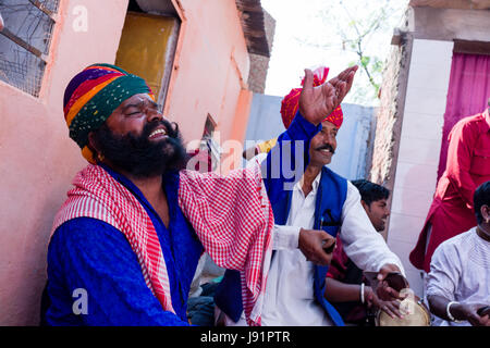 Kalbelia nomades du Rajasthan, Inde Banque D'Images