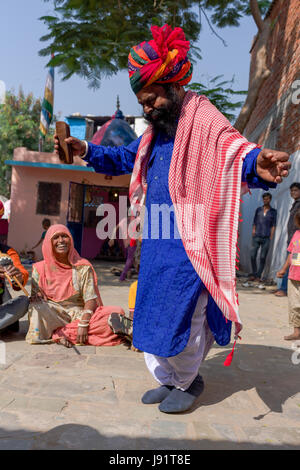 Kalbelia nomades du Rajasthan, Inde Banque D'Images