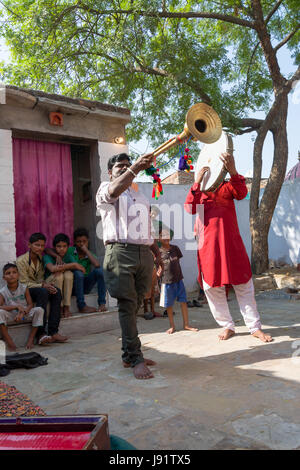 Kalbelia nomades du Rajasthan, Inde Banque D'Images