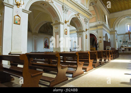 Cathédrale d'Annunziata. Tursi. La Basilicate. L'Italie. Banque D'Images