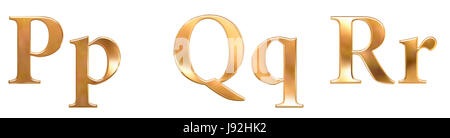 L'écriture, police, typographie, lumineux, brillant, compter, l'alphabet, d'or, d'or, Banque D'Images