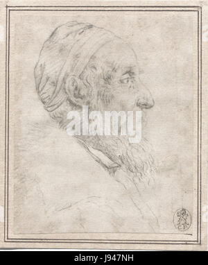 Titian Self Portrait (dessin) Banque D'Images