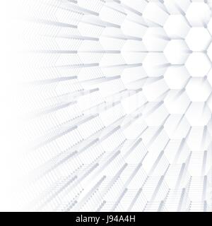 Résumé Contexte géométrique, vecteur hexagonale de texture. Le big data visualisation et la communication . Illustration graphique des réseaux sociaux.. Illustration de Vecteur